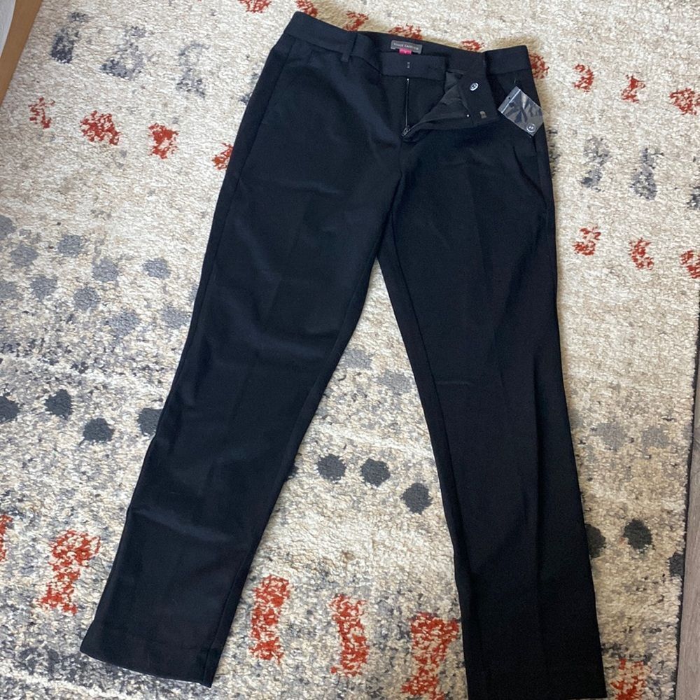 Vince Camuto Black Dress Pants Slacks Size 0 NWOT Slim Work Career